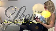 Husband's friend gets hands-free cum on ass from wife