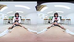 Japanese student gives blowjob and anal in classroom confession