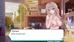 Clarissa the curvy gamer girl gets fucked by big cock in 3D animation