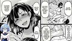Commented gameplay of Japanese hentai game with busty girls at the beach
