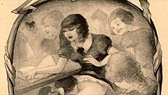 vintage erotic illustration from antique collection