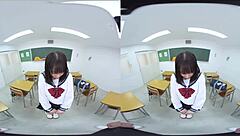 Japanese student gives blowjob and anal in classroom confession