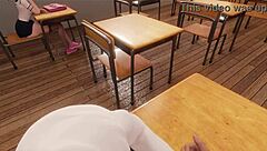 In 3d hentai school detention, students get blowjobs and anal action