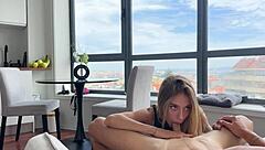 Student jumps on roommate in sneakers