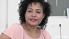 Beautiful dominican naomi rivas experiences first time with torbe, swallowing cum