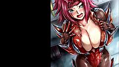 Kallen Stadtfeld in hot Code Geass scenes on Rule 34