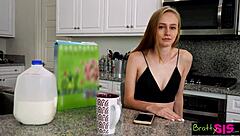 You're going to end up with cum on your face, stepsis, from this fuck and facial