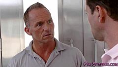 Teen Stepdaughters Get Nailed Hard