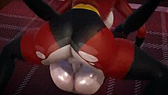 hey violet parr gets creampied by helen in double futa incredibles 3d