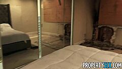 Bad roommate apologizes with blowjob and sex