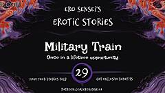 Erotic audio for women: Military train POV experience with orgasm