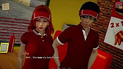 in this hentai anime the brunette bully becomes my lover in episode 84. she dominates with big cock.