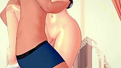 Gwen Alone At Home Fucking In Adult Hentai Version With Big Ass And Tits