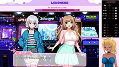 Big breasted Vtuber Lewdneko's erotic gameplay in Idol Project Vol.3 Chapter 4