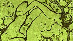 vintage illustration of antique cartoon anime characters