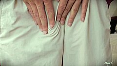 Jerking my big Latino cock till I cum all over you 😏