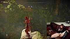 Gamer slut forgets webcam is on