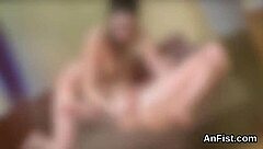 Beautiful women make love as hot lesbians and enjoy anal sex with fisting and ass fingering