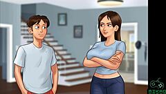 Summertime saga Ep 10: Helping milf Debbie with chores