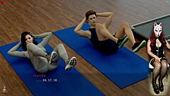 Ms. Denver’s workout routine in this cartoon porn is quite intense