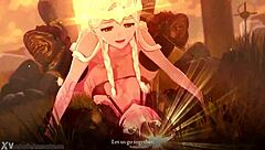 Futa Miquella and Anna in a steamy 3D animated scene