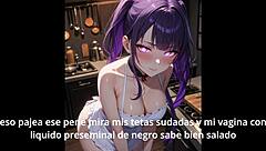 watch shogun raiden part 2 with femdom jerk off instructions in spanish anime