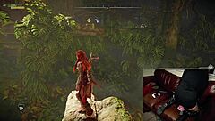 Gamer slut forgets webcam is on