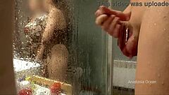 Stepmom Enters Bathroom, Starts Jerking, Likes To Watch!