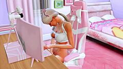 perverted stepdaughter checks deep throat in front of the camera for her stepfather sims me hentai animation