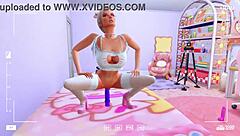 perverted stepdaughter checks deep throat in front of the camera for her stepfather sims me hentai animation