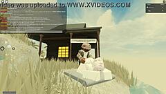 I experienced intense anal, deepthroat, doggystyle, and riding with a beautiful slut in Roblox porn