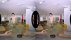 Czech Skinny Babe Monika in Pizza Delivery VR Scene