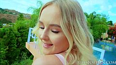 Cougar Dee Williams instructs teen Natalia Queen in deepthroat and facial