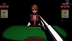 3D animated game with a curvy and fat woman