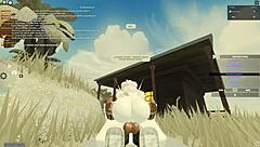 I experienced intense anal, deepthroat, doggystyle, and riding with a beautiful slut in Roblox porn