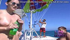 Naked Parasailing Three Hot Spring Breakers