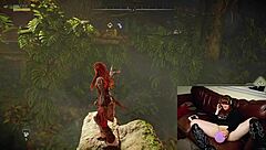 Gamer slut forgets webcam is on