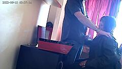 sucking the boss's monster cock in the office