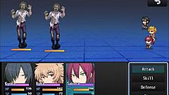 man licking the protagonist's pussy in the hot spring from bounty hunter license part 3