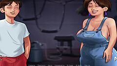 Steamy anime teen gets a big load of cum as a reward for a good blowjob