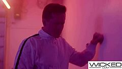 freya parker rides dick sideways in cyberspace