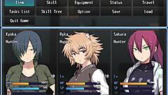 man licking the protagonist's pussy in the hot spring from bounty hunter license part 3