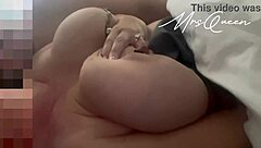 Beautiful wife gets her big tits toyed and slapped
