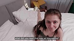 Student Gets Wet Pussy Fucked, Cum Covered Tits