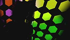 Brazilian college girl rides in the club scene