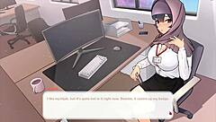 Tsundere Milfin Hentai Game Pornplay Ep 6 My Boss Is Teasing Me with Her Massive Tits Getting Out of the Perfect Cleavage