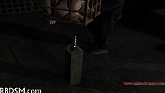 Hard Drubbing For Masked Babe In Bondage