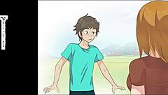 Steve catches Alex stripping bare in wild Minecraft hentai parody. Her exposed pussy shocks him in this 2025 cartoon!