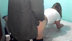 Latina MILF Bends Over For Doggystyle On Cold Twin Bed