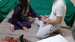 Desi Pregnant Stepsister Sucks Hard in Raw Hindi Audio Blowjob